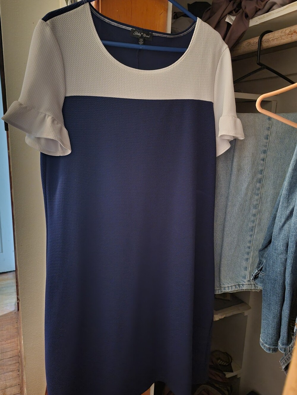 Blue and White Dress